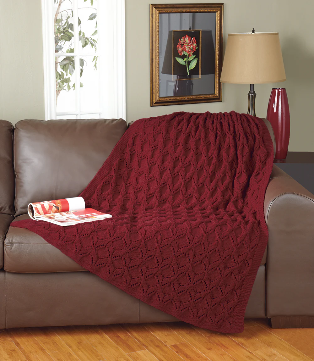 Double Diamonds Throw Pattern