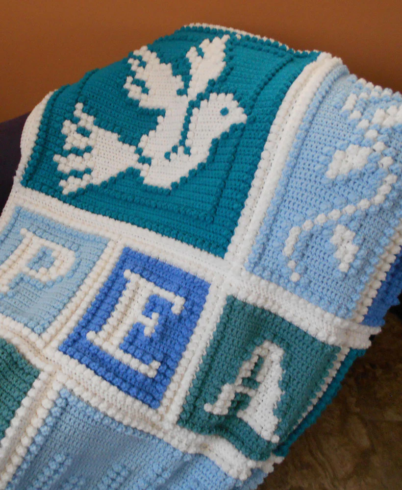 Doves Crochet Blanket - Image 2