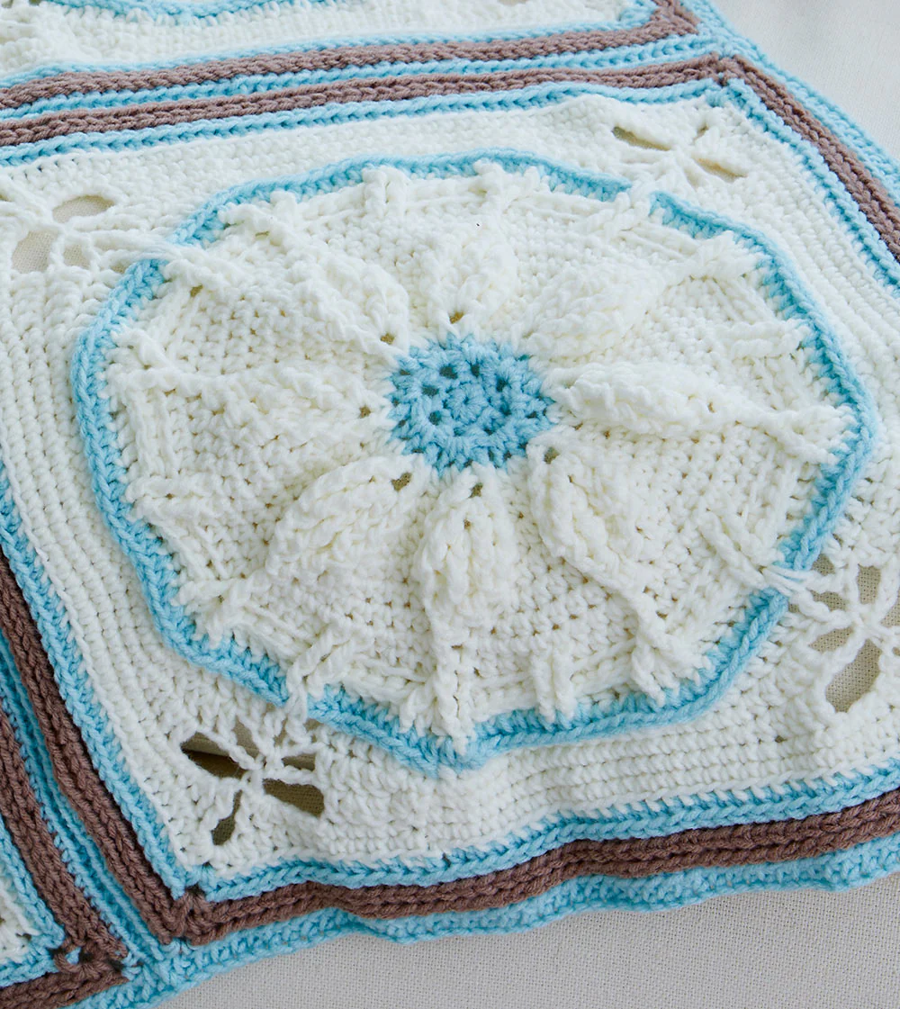 Embossed Blocks Afghan - Image 2