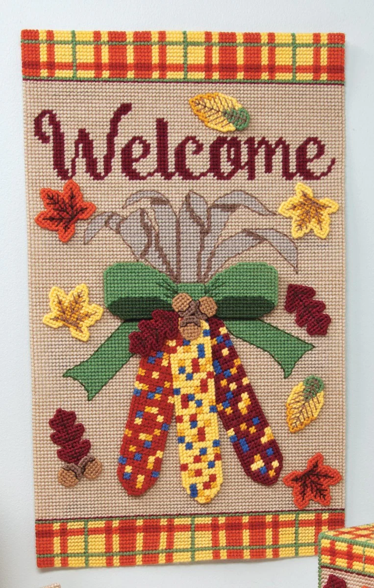 Fall Welcome Plastic Canvas Ensemble - Image 2