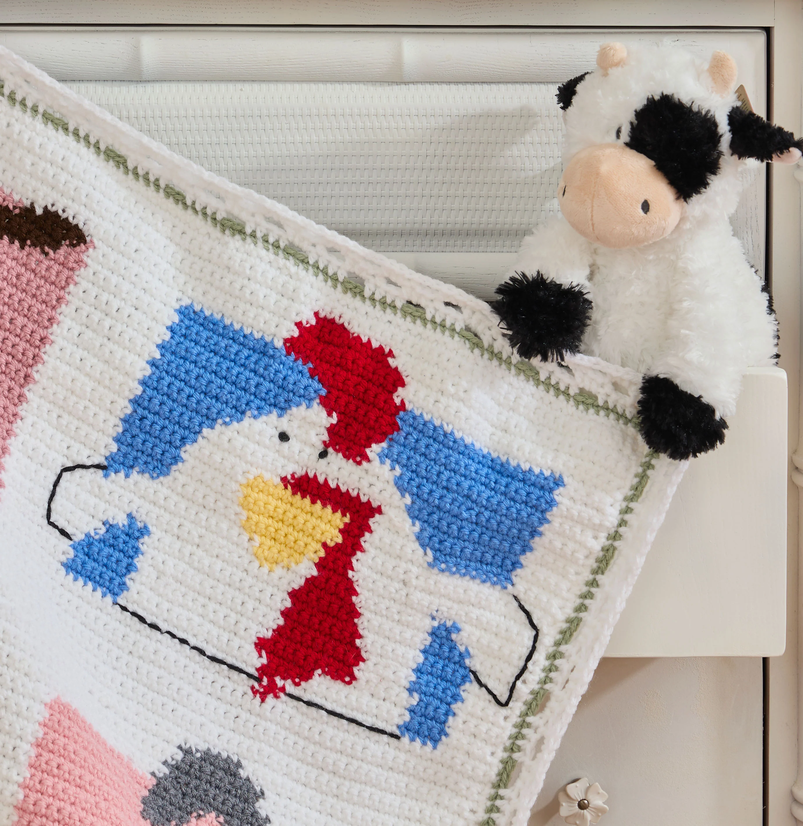 Farm Sweet Farm Baby Crochet Blanket - Image 2
