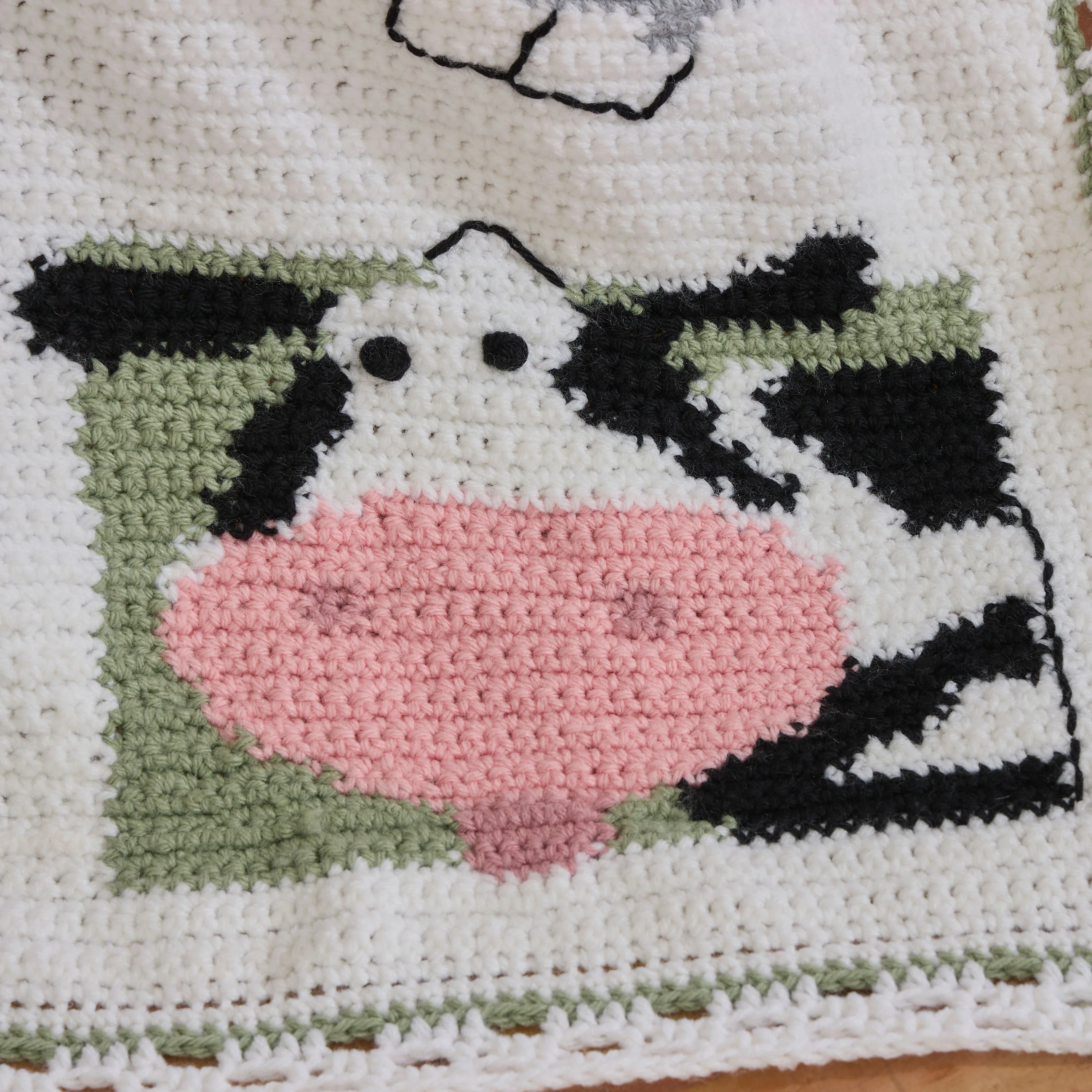 Farm Sweet Farm Baby Crochet Blanket - Image 3
