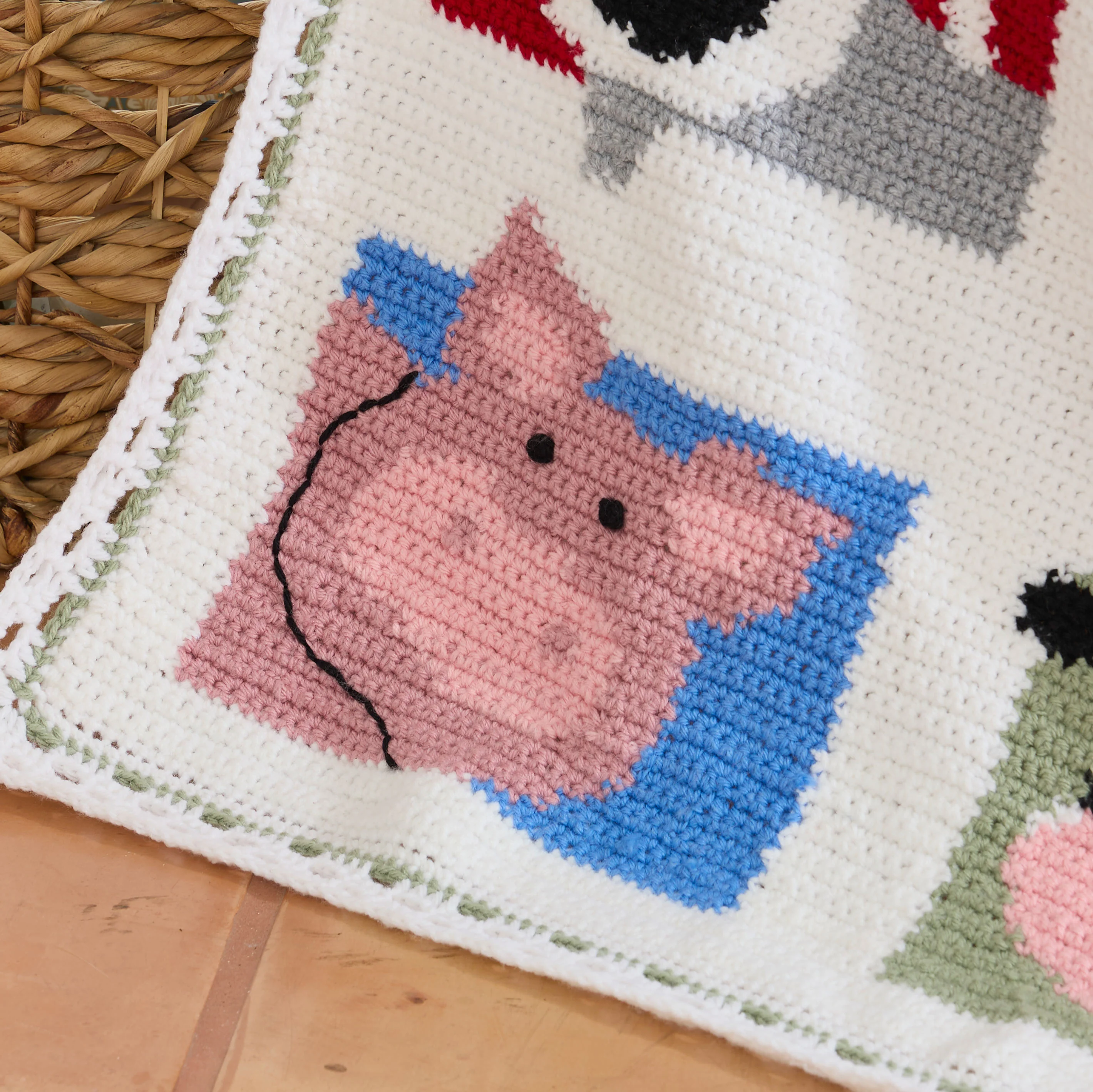 Farm Sweet Farm Baby Crochet Blanket - Image 7
