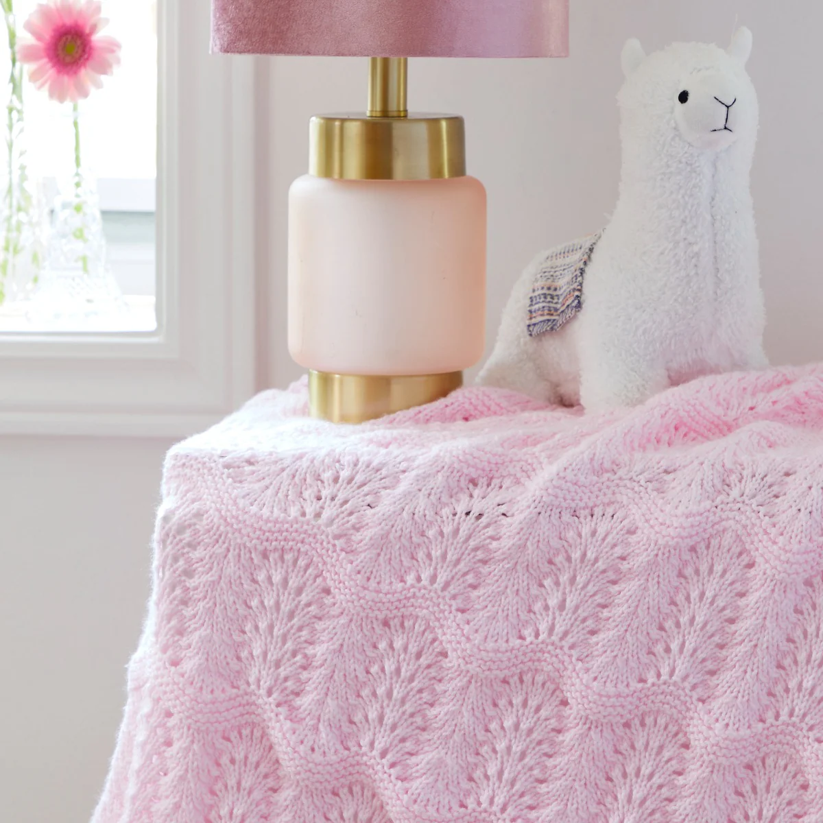 Feather and Fan Baby Blanket - Image 7