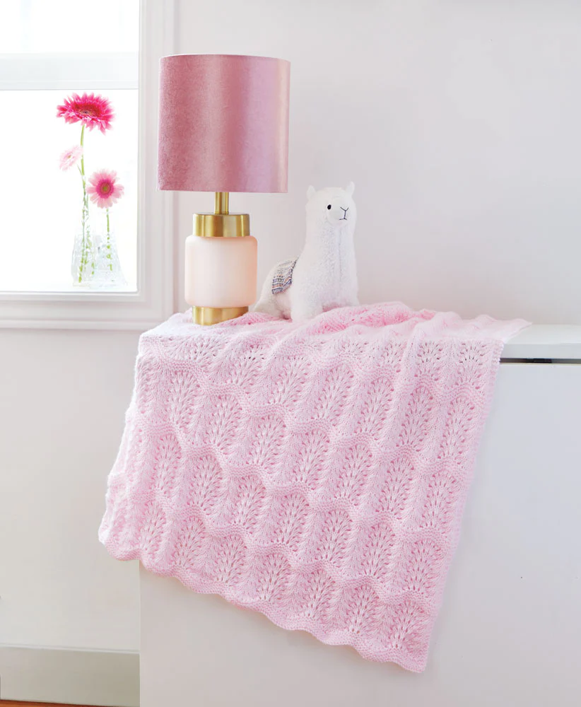 Feather & Fan Baby Blanket Pattern