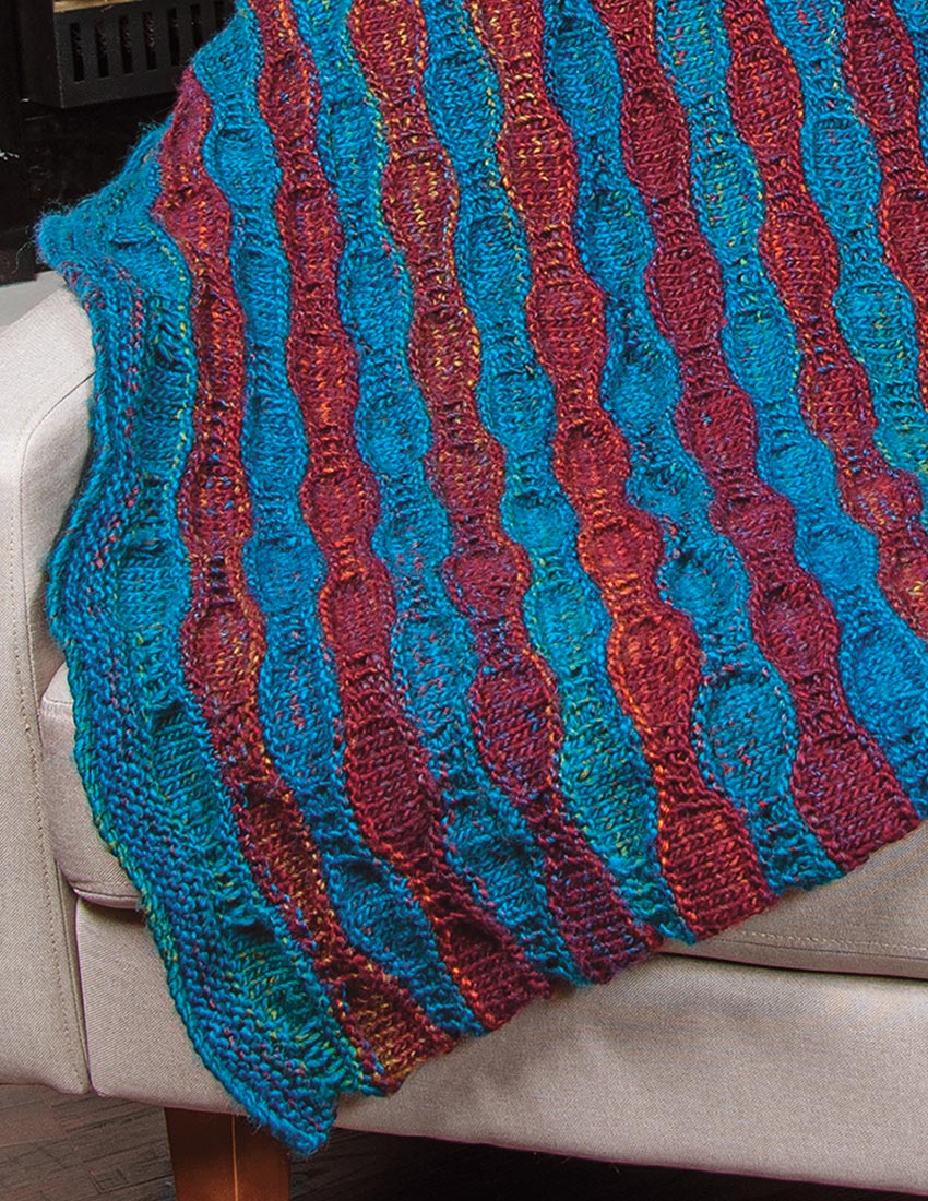 Fire and Rain Knit Blanket Pattern - Image 2