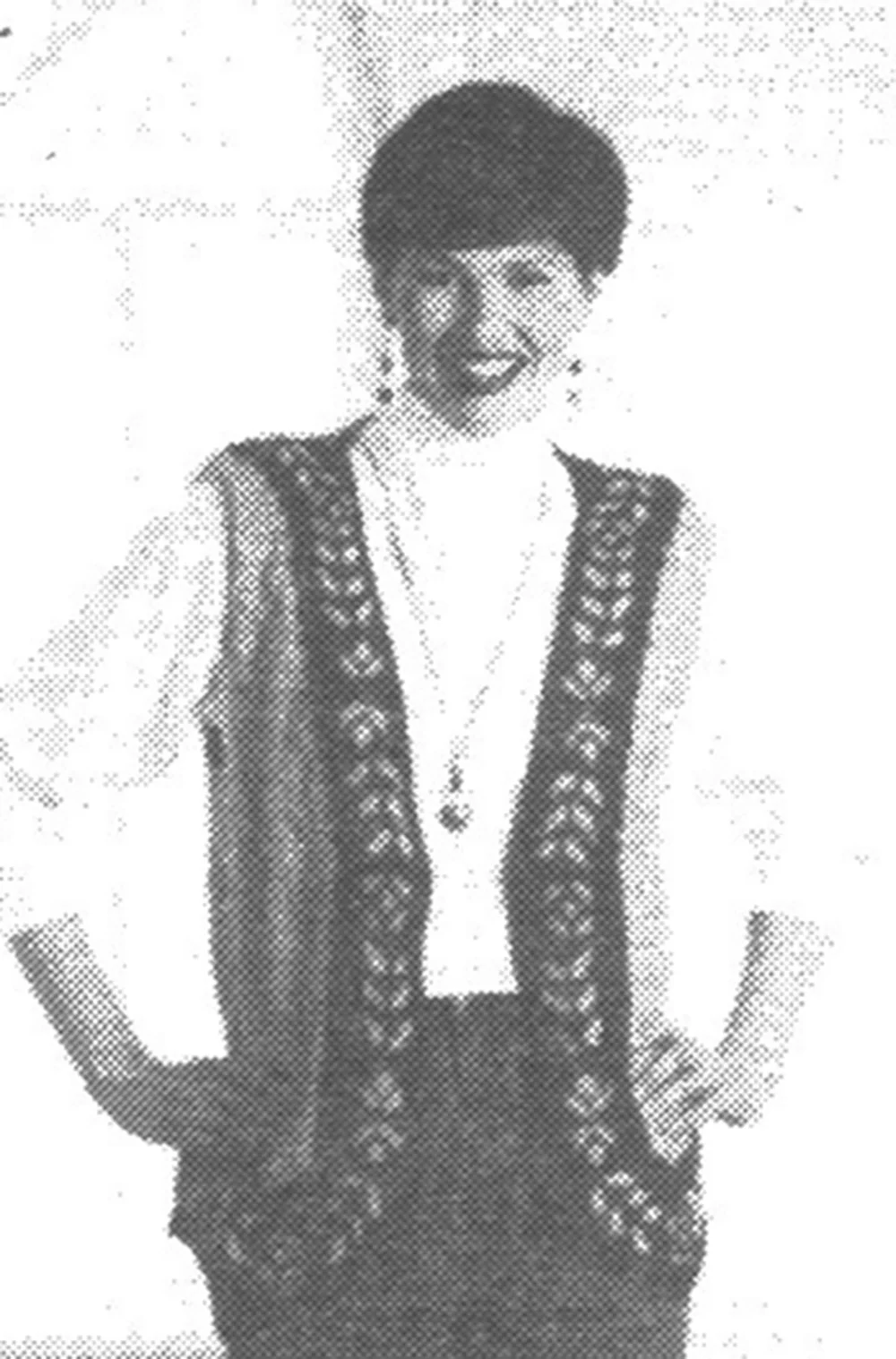 Floral Border Vest Pattern