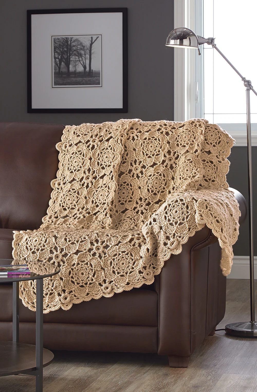 Floral Delight Throw Pattern