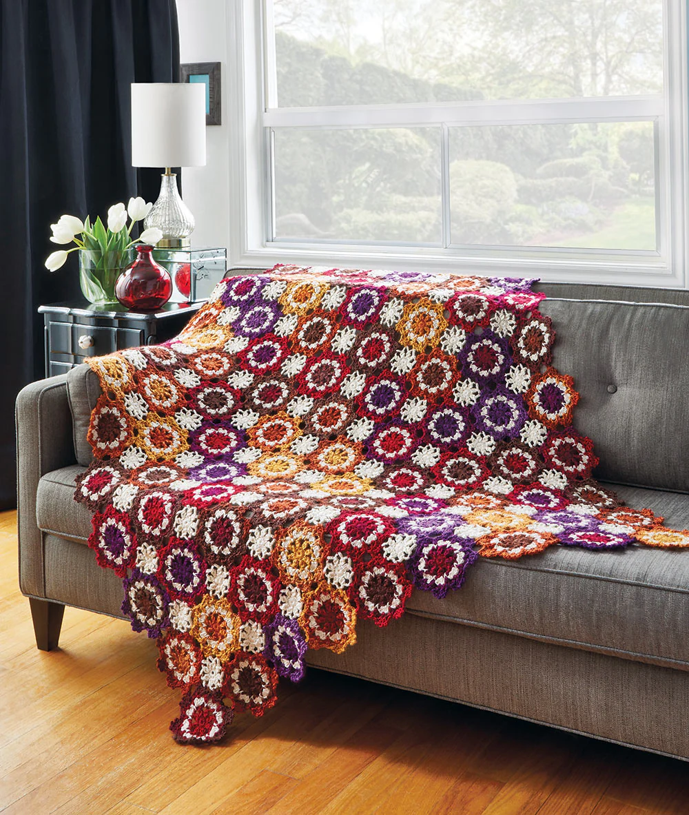 Floral Prism Afghan