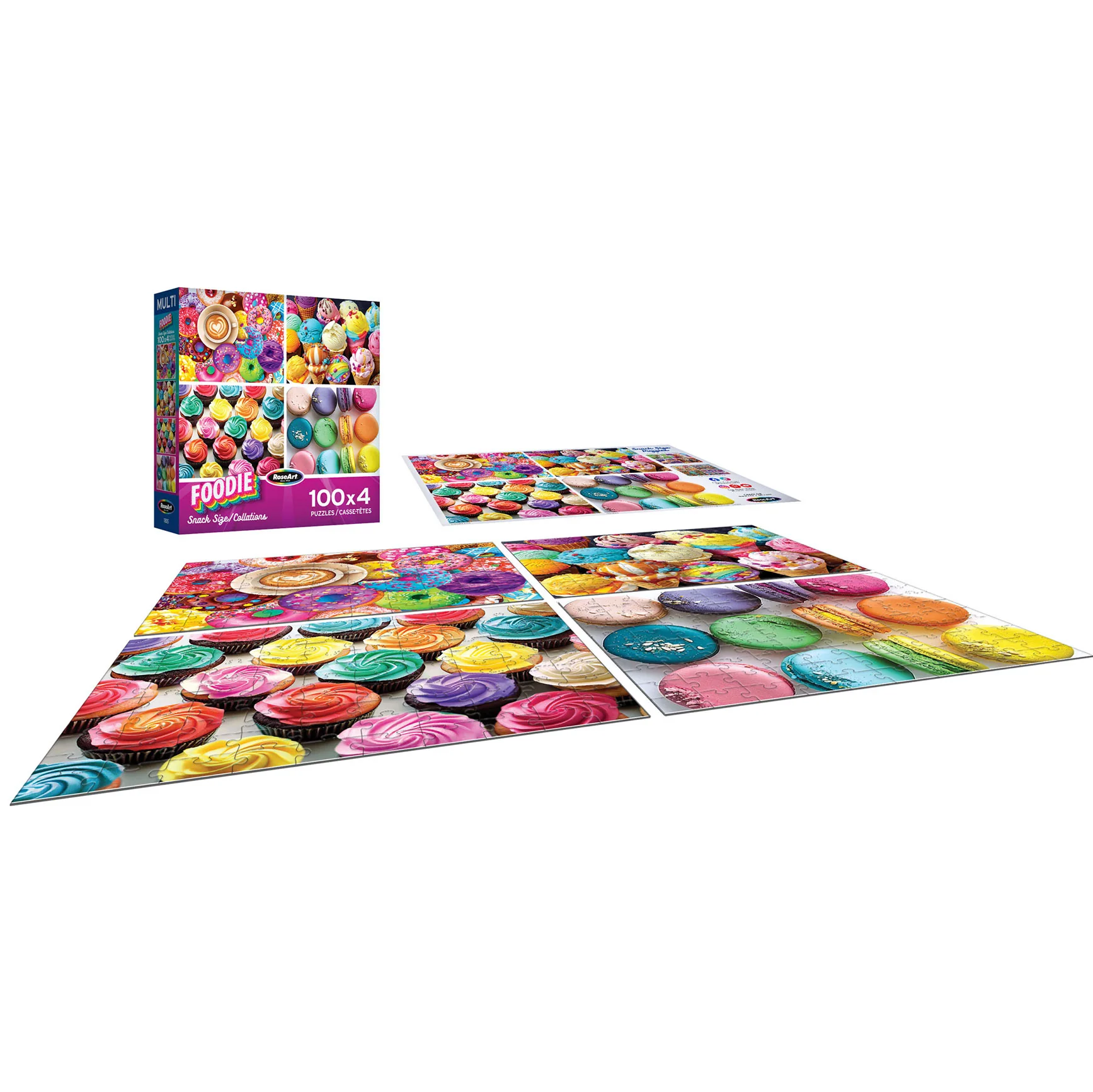Foodie 4 in 1 Puzzle Set - Image 2