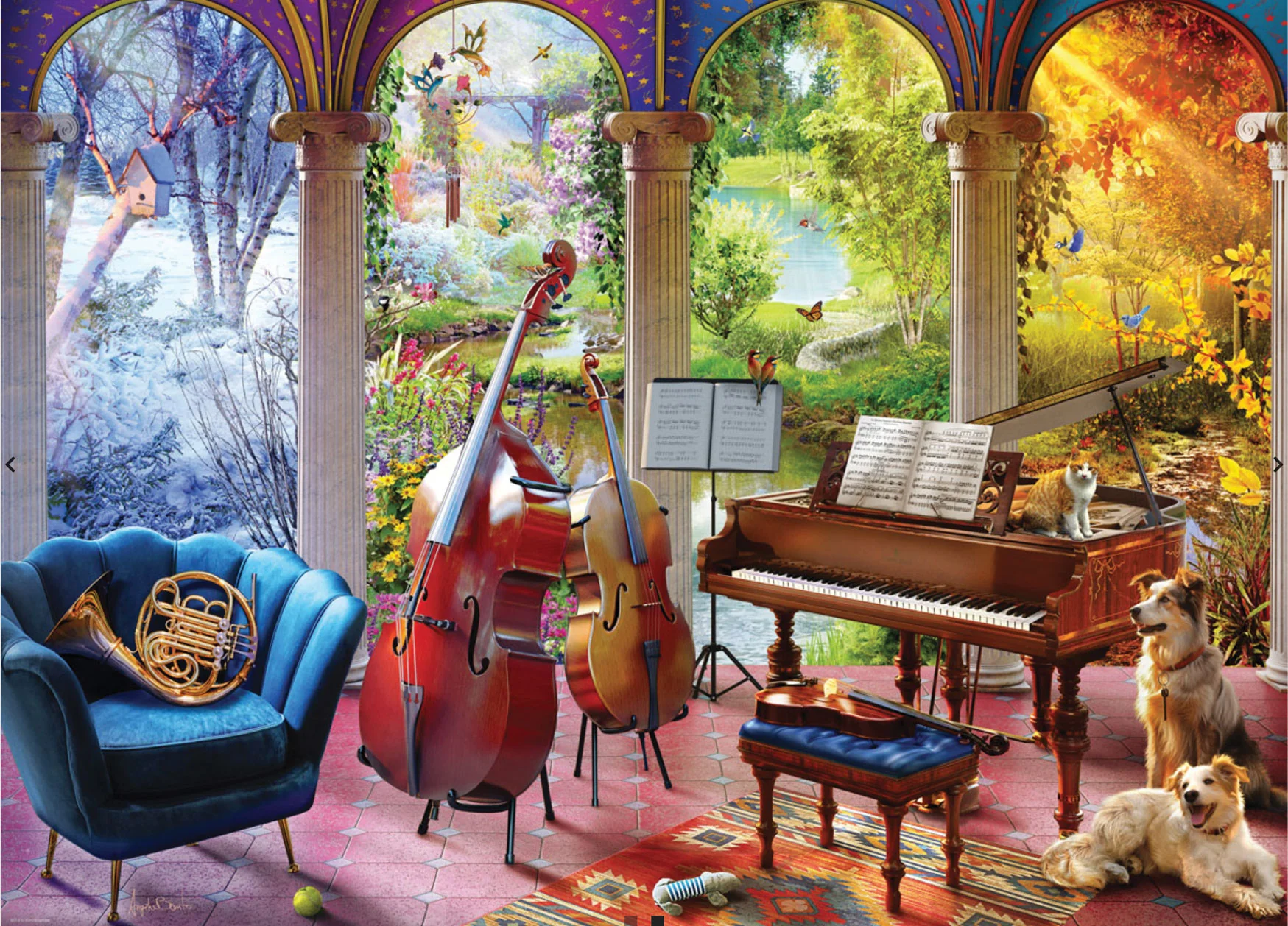Four Seasons of Music Jigsaw Puzzle