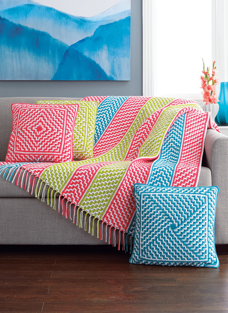 Fruity Stripes Afghan Pattern