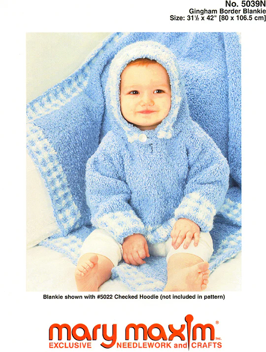 Gingham Border Blankie Pattern