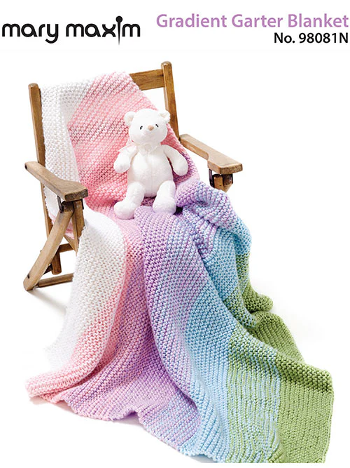 Gradient Garter Baby Blanket Pattern