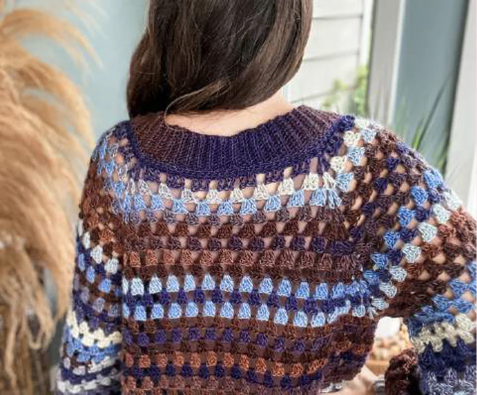 Granny Pop Crochet Cardigan - Image 3