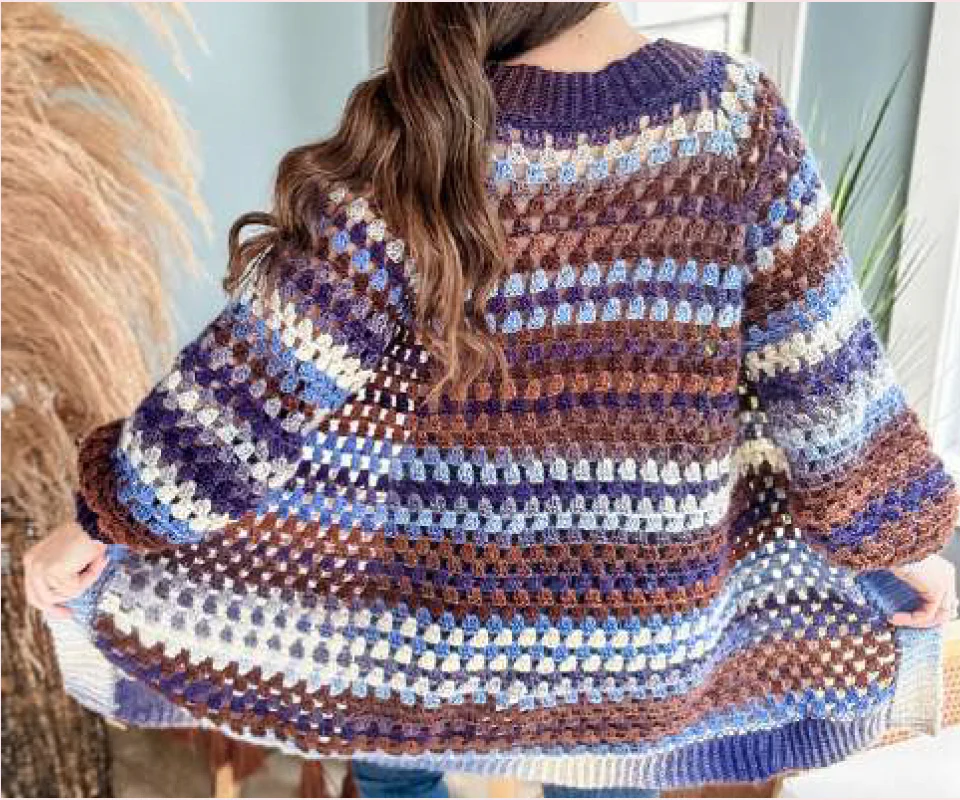 Granny Pop Crochet Cardigan - Image 5