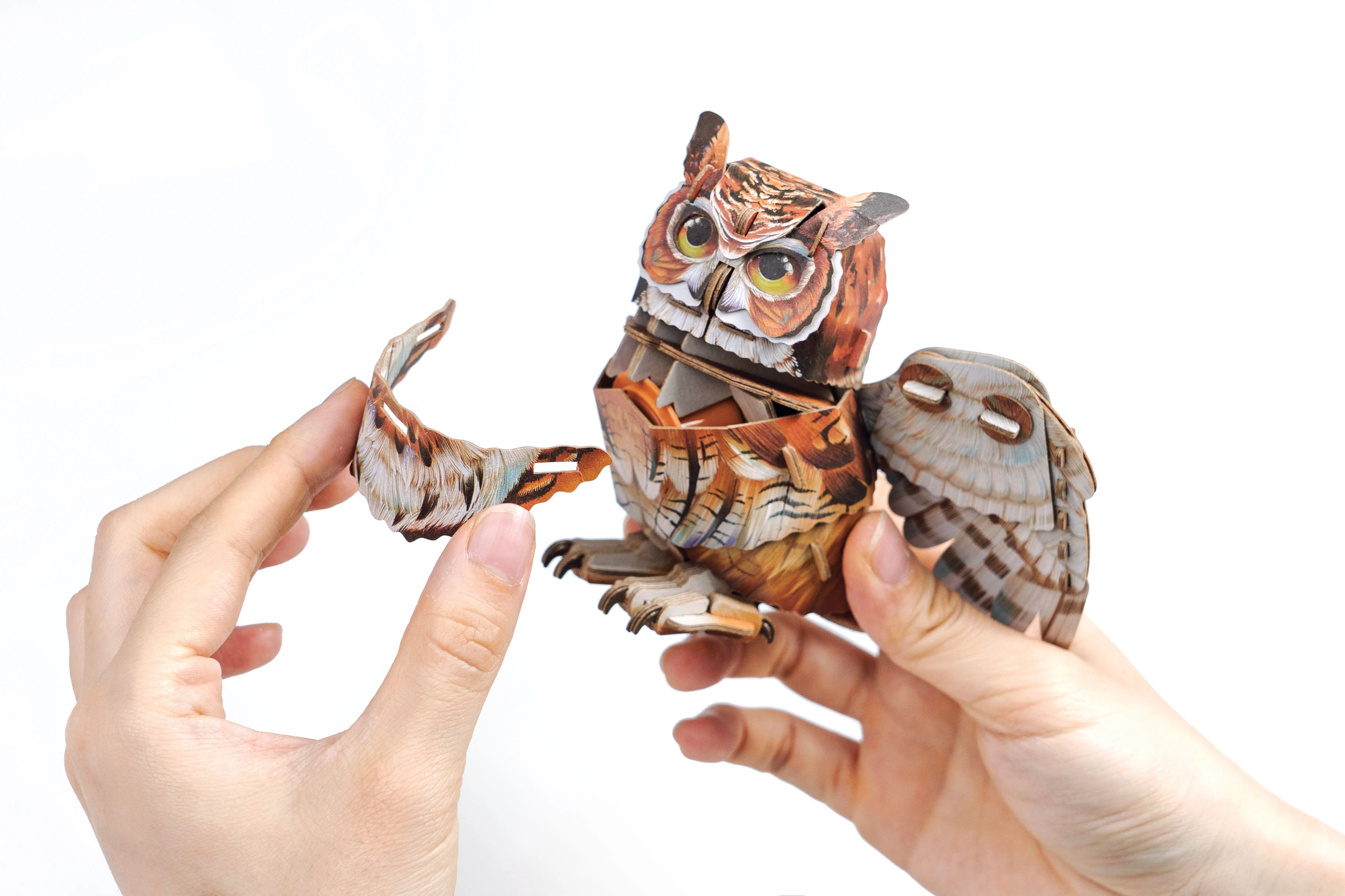 Great Horned Owl 3D Bird Puzzle - Image 2