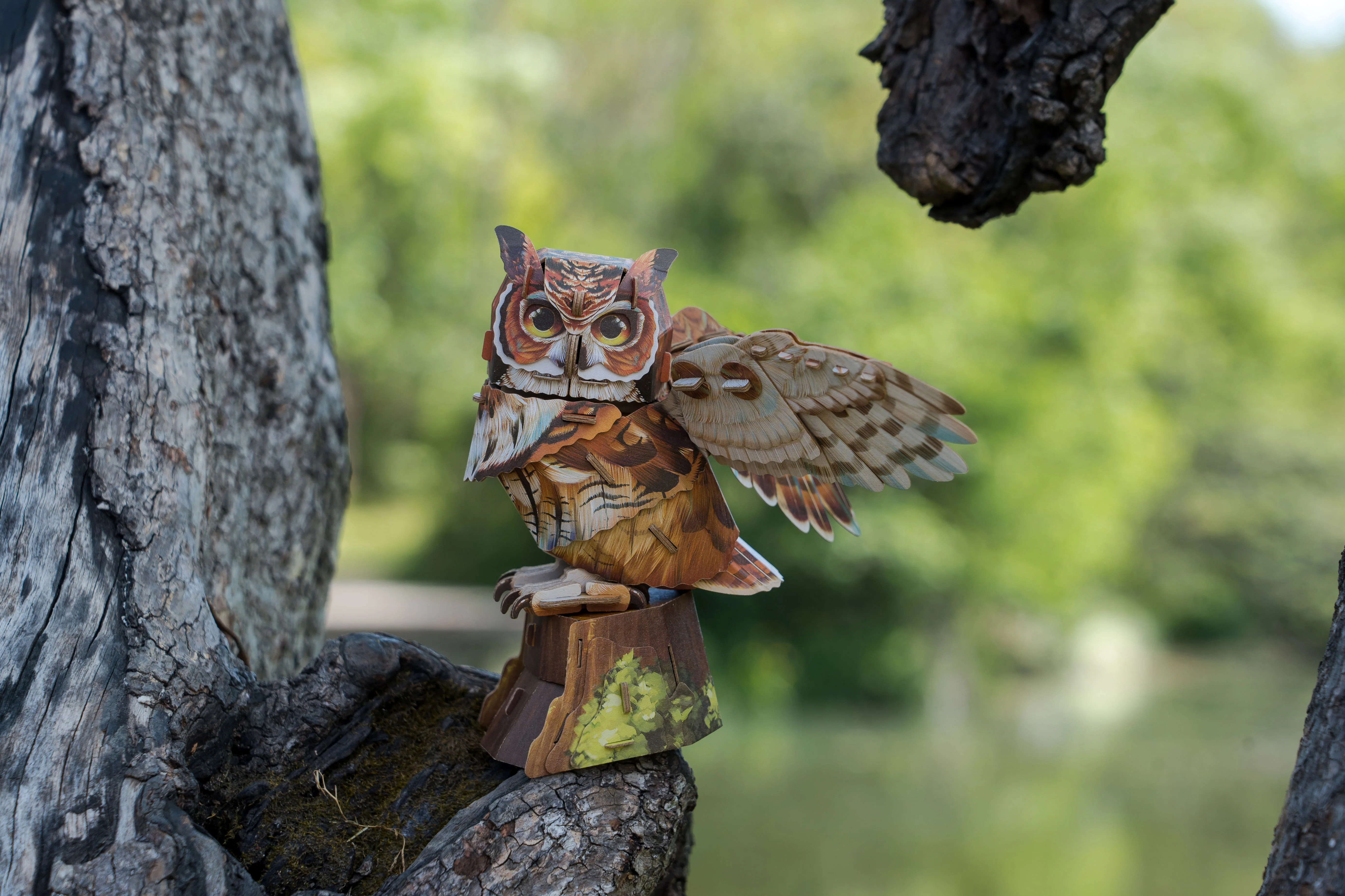 Great Horned Owl 3D Bird Puzzle - Image 4