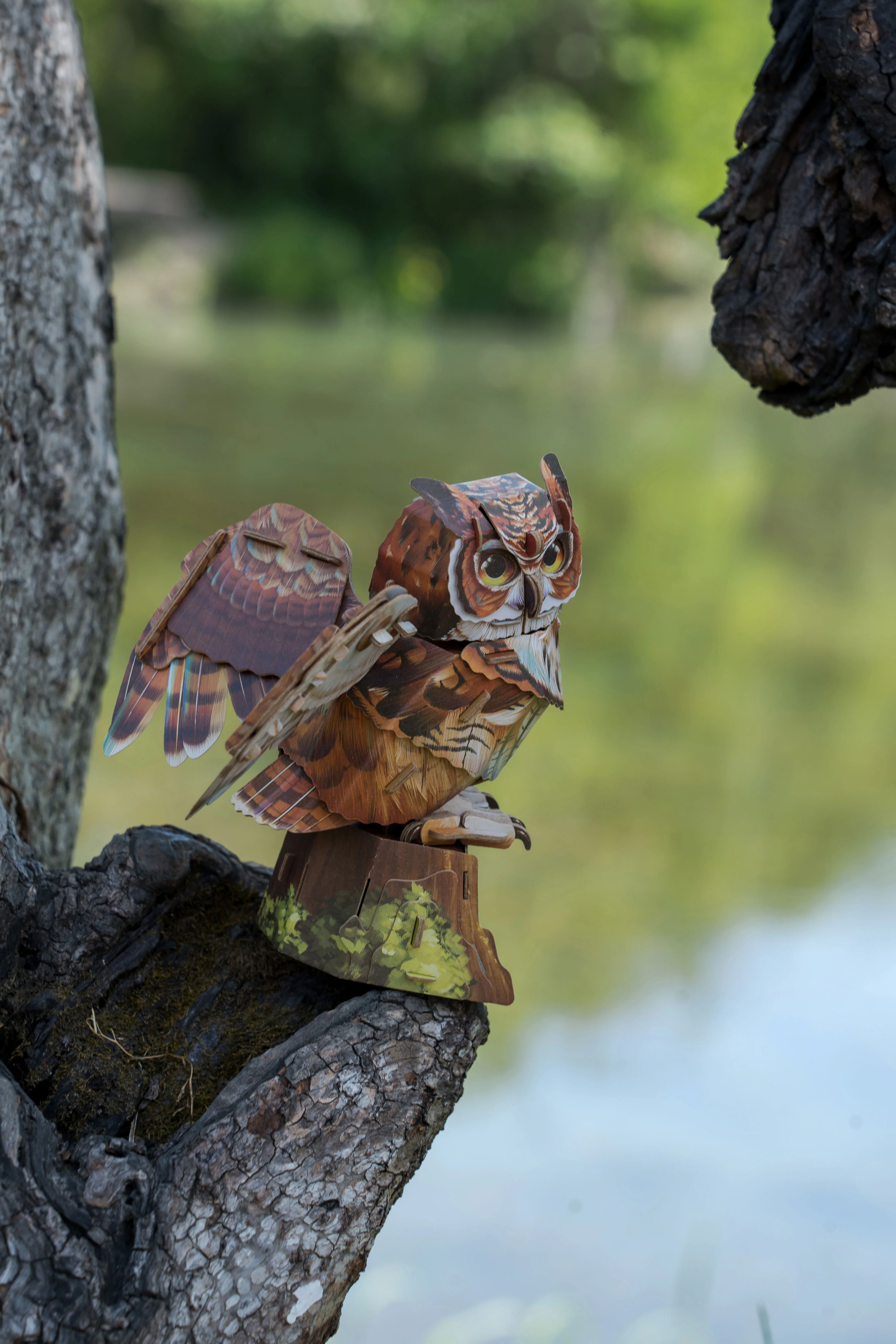 Great Horned Owl 3D Bird Puzzle - Image 7