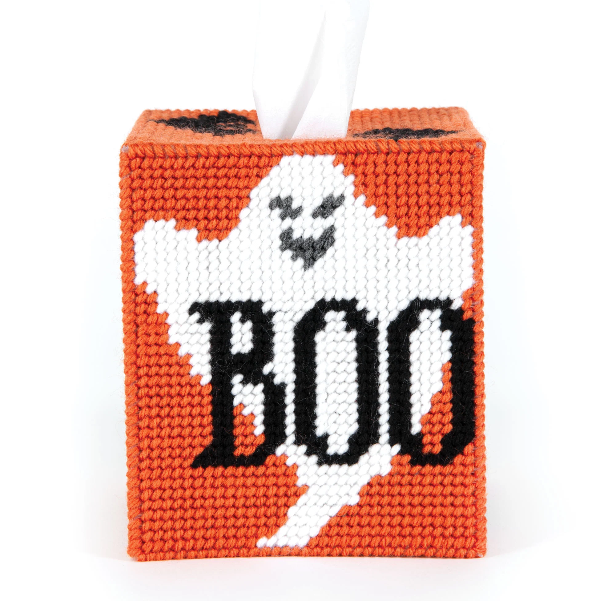 Halloween Plastic Canvas Tissue Box Cover - Image 4