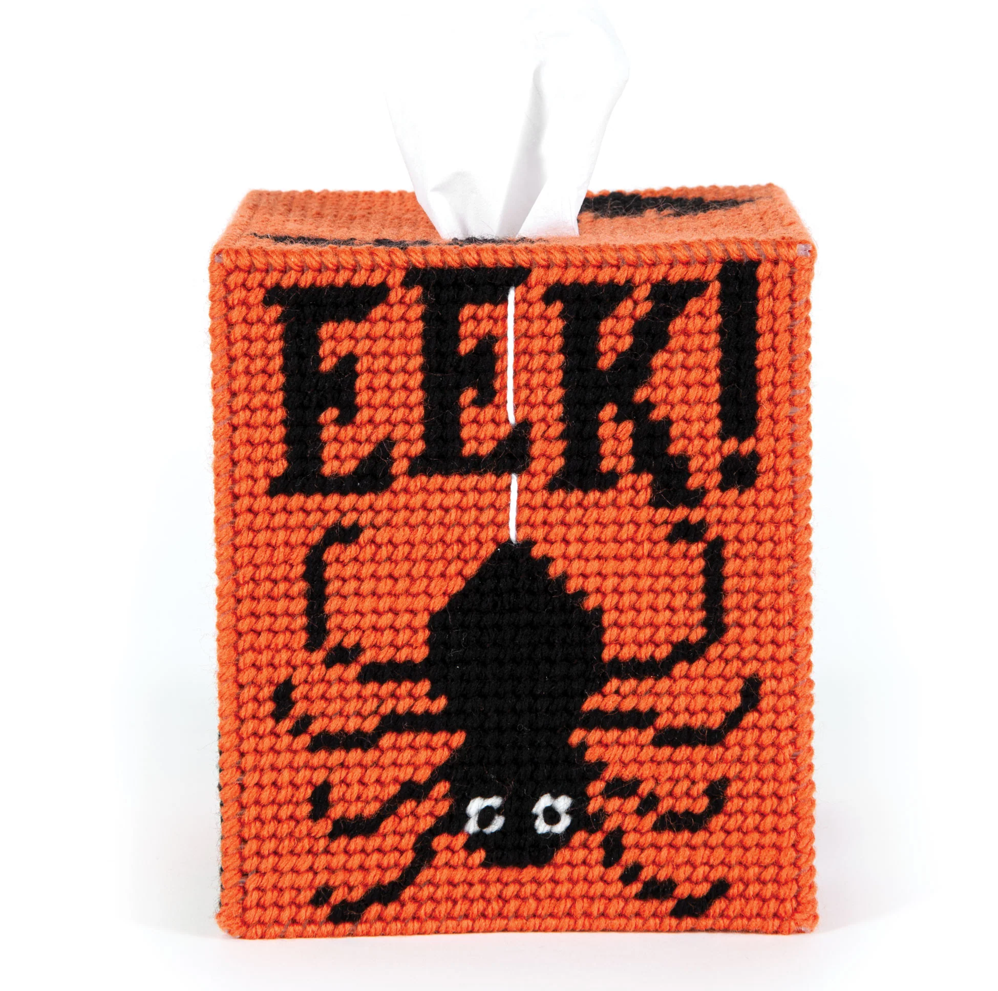 Halloween Plastic Canvas Tissue Box Cover - Image 6