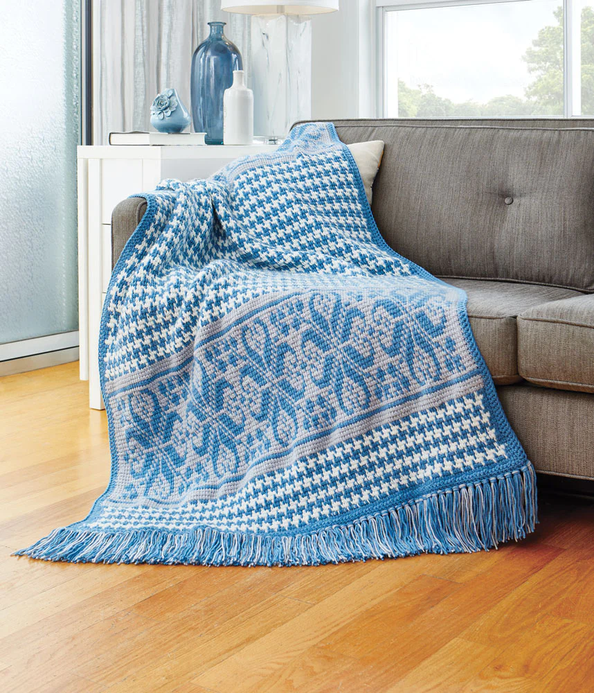 Houndstooth Throw Pattern