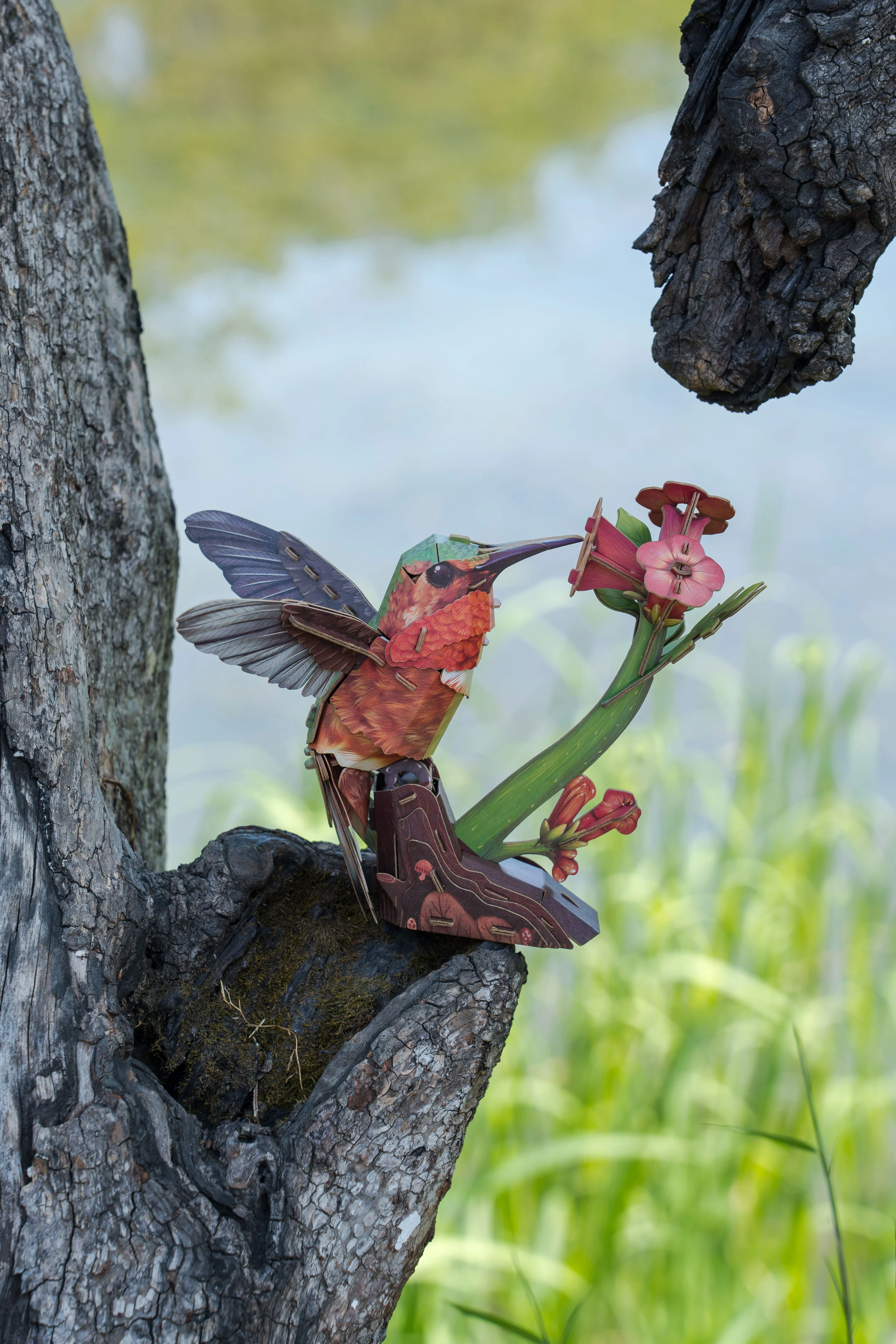 Hummingbird 3D Bird Puzzle - Image 8