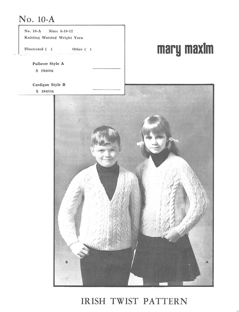 Aran Fisherman Pullover & Cardigan Pattern - Image 2