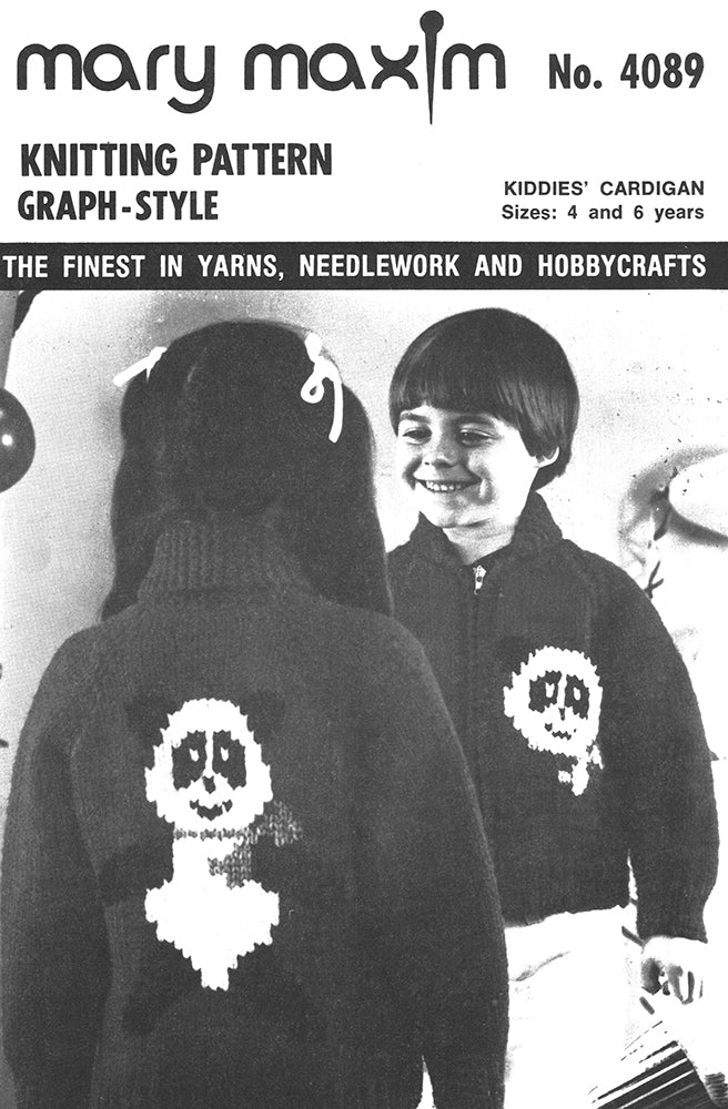 Kiddies' Panda Cardigan Pattern - Image 3