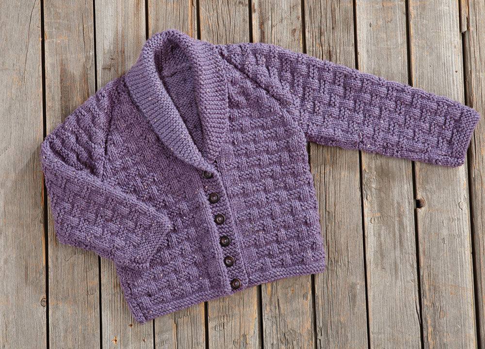 Kids Shawl Collar Cardigan Pattern