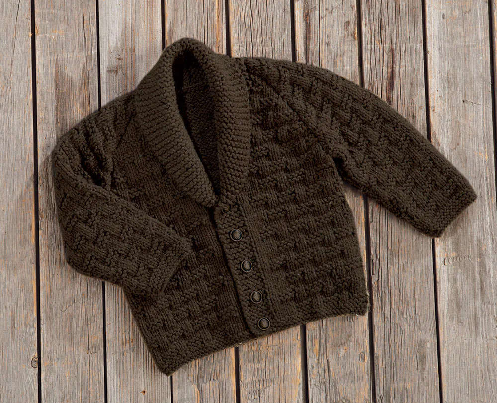 Kids Shawl Collar Cardigan Pattern - Image 2