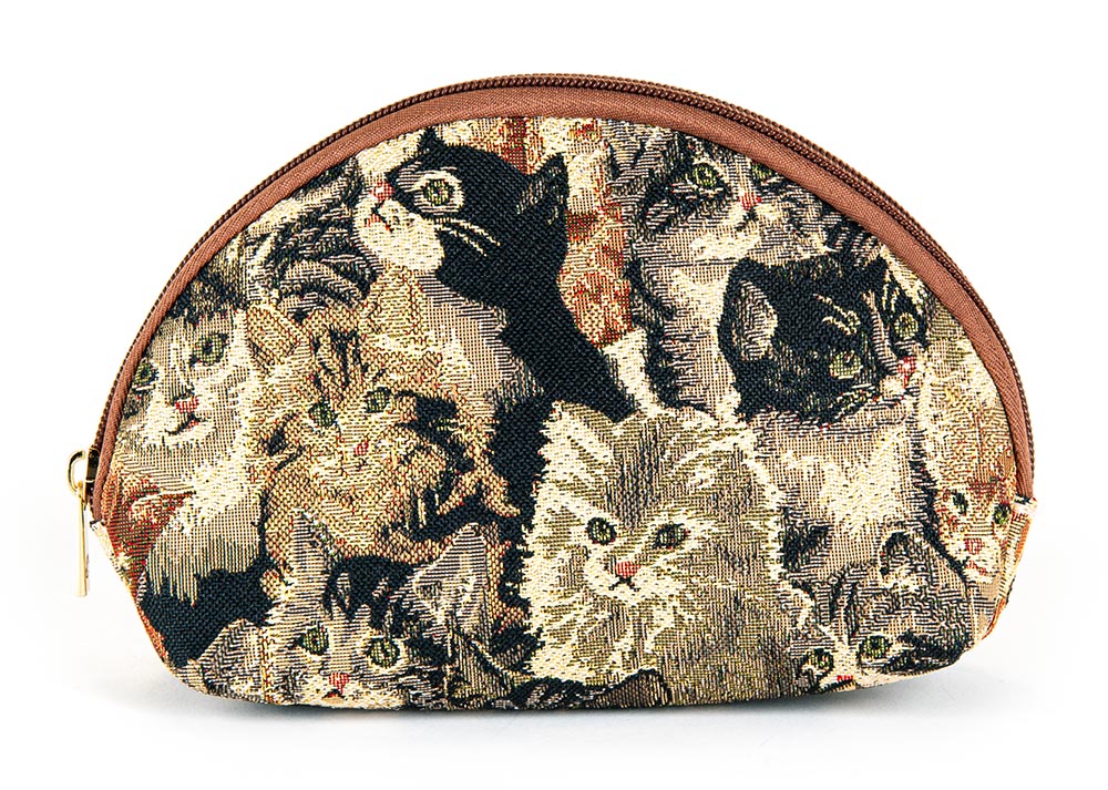 Kitten Tapestry Cosmetic Bags