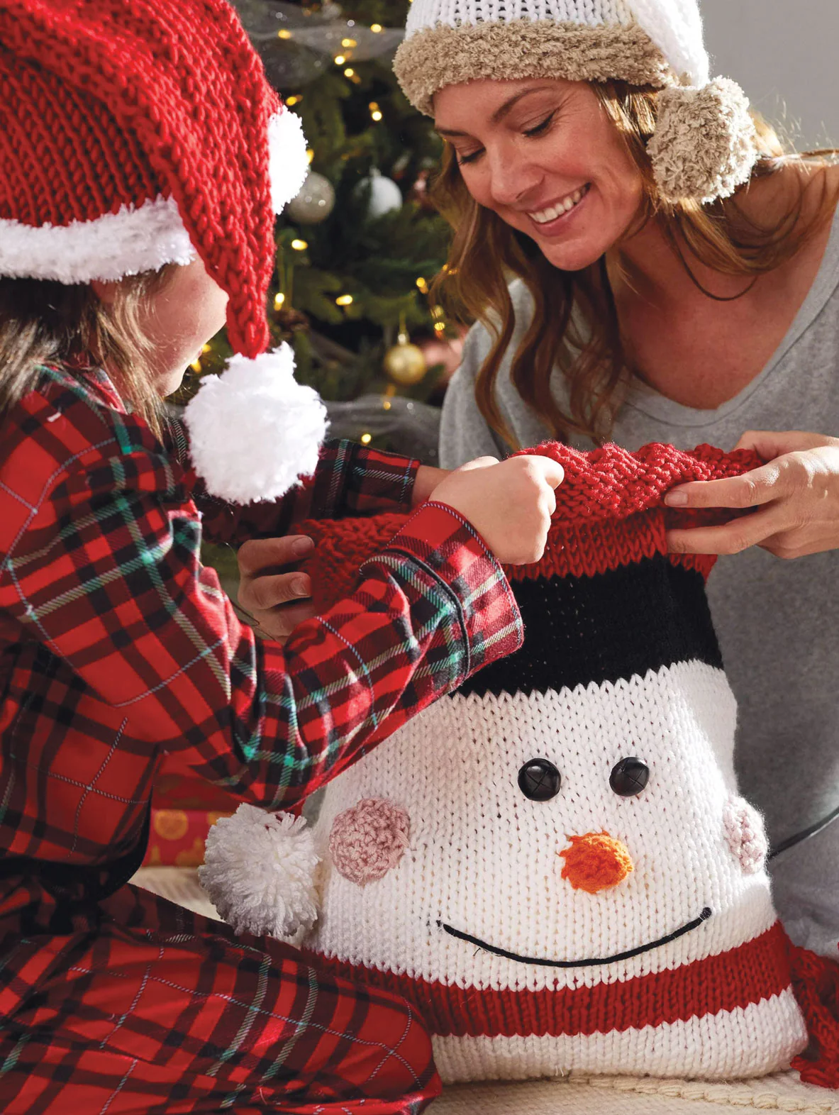 Knit Snowman Bag