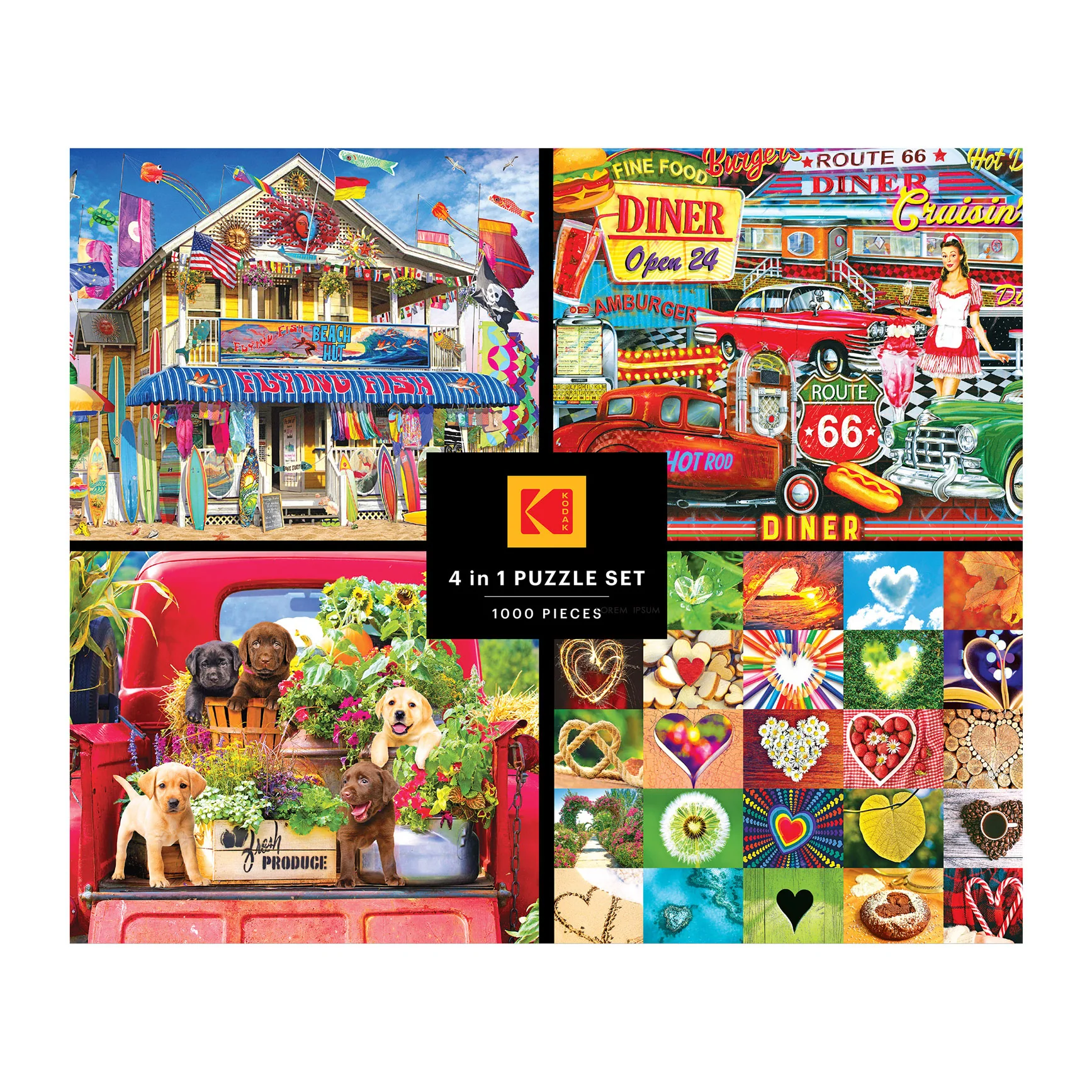 Kodak 4 in 1 Jigsaw Puzzle Set - Image 3