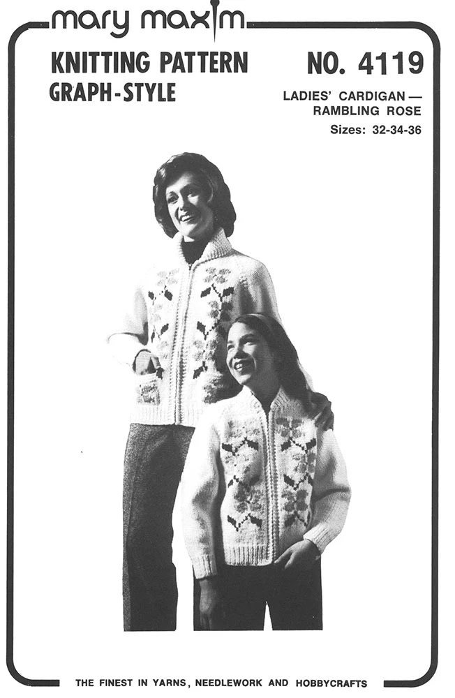 Ladies' Cardigan - Rambling Rose Pattern - Image 2
