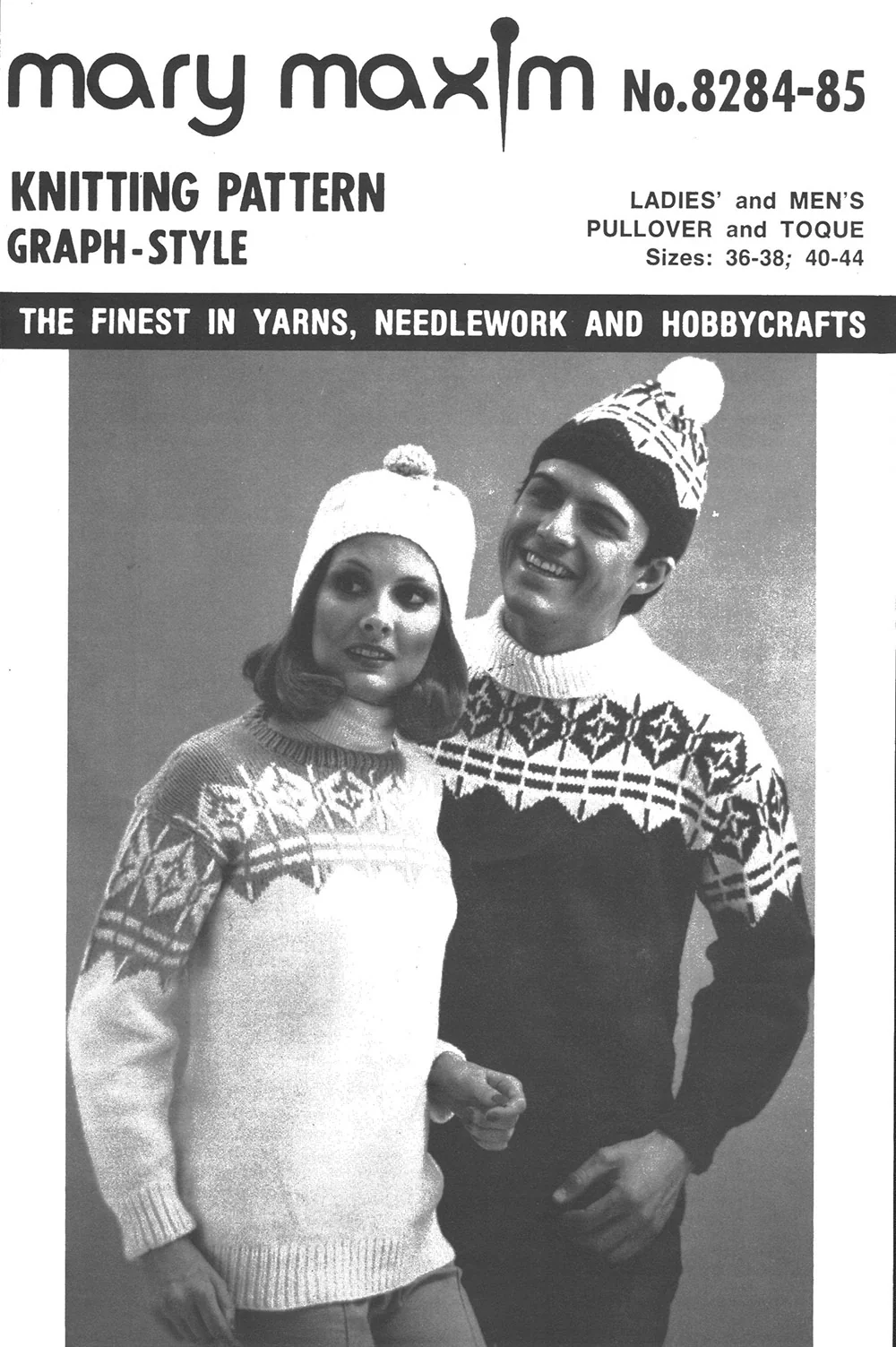 Ladies' & Men's Pullover & Toque Pattern - Image 2