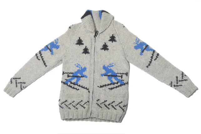 Ladies' or Youth's Cardigan - Skier Pattern