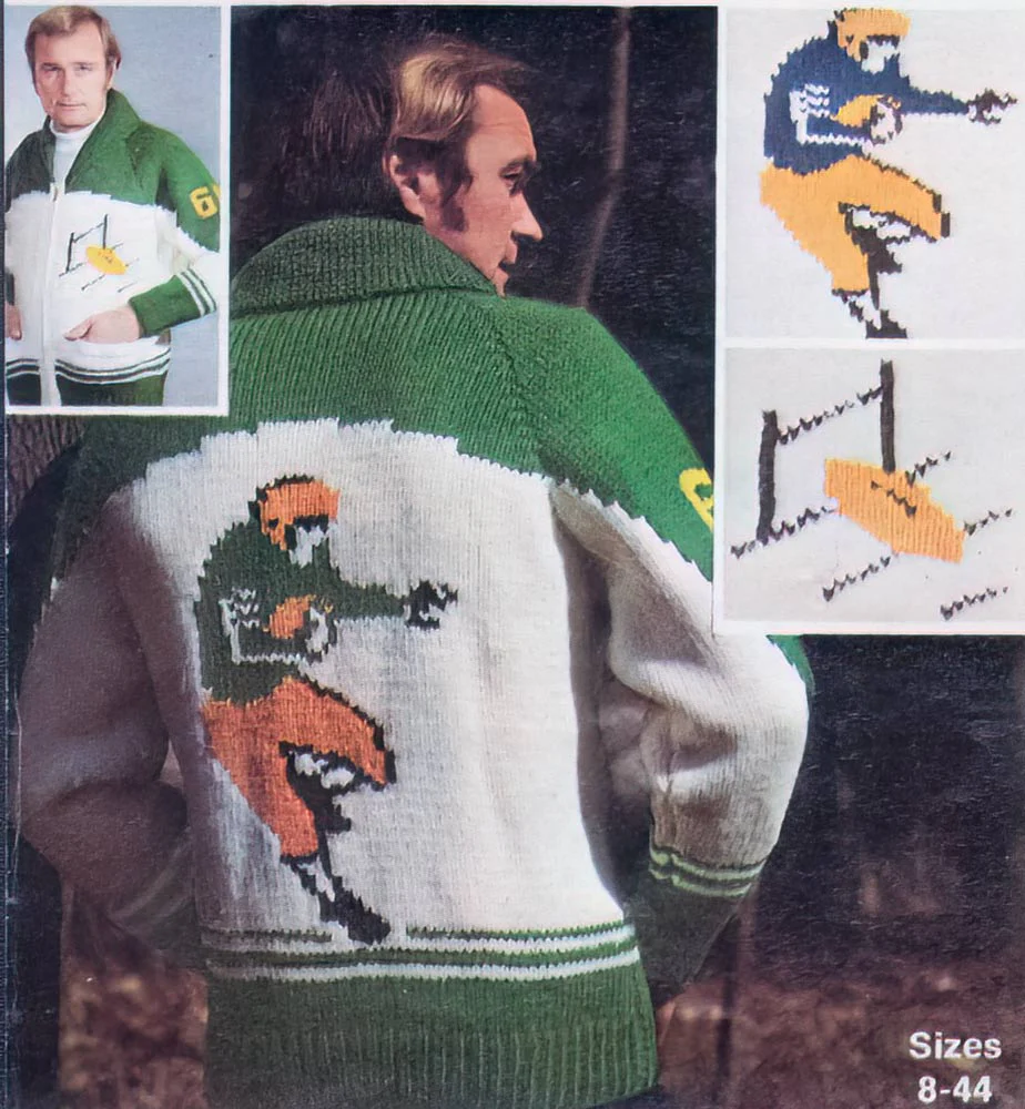 Ladies' or Youth's Football Player Cardigan Pattern - Image 2