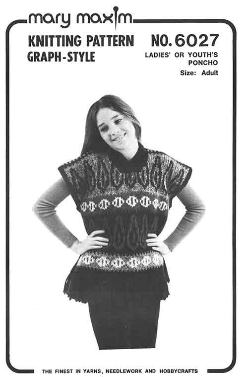Ladies' or Youth's Poncho Pattern - Image 2