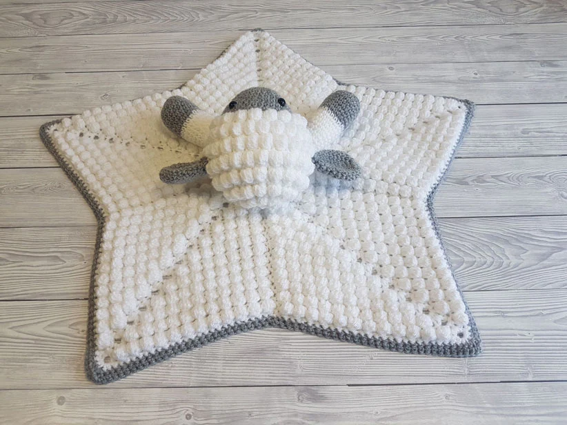 Liam the Lamb Crochet Baby Lovey - Image 4