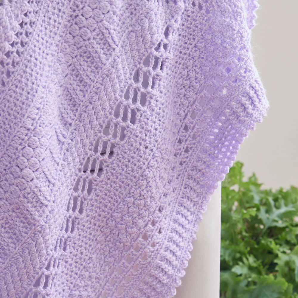 Lilac Love Baby Blanket - Image 3