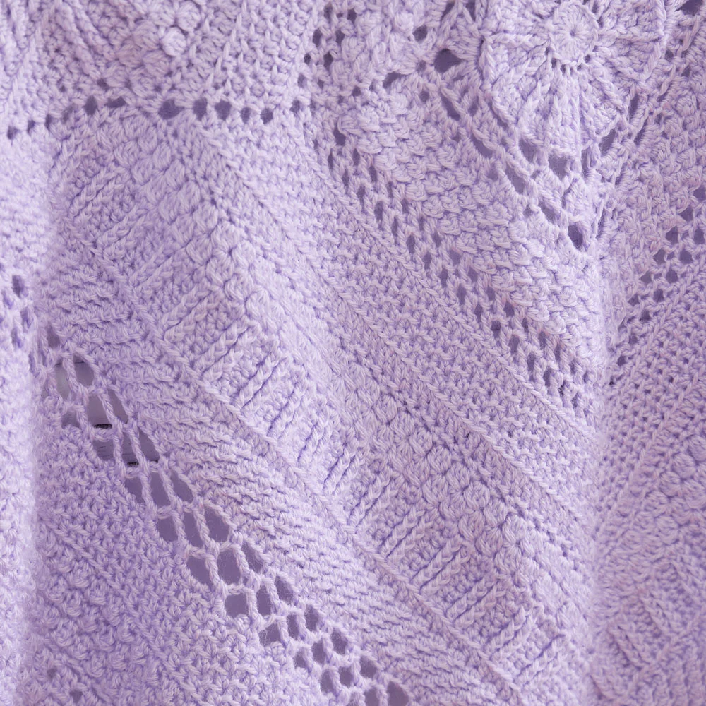 Lilac Love Baby Blanket - Image 4