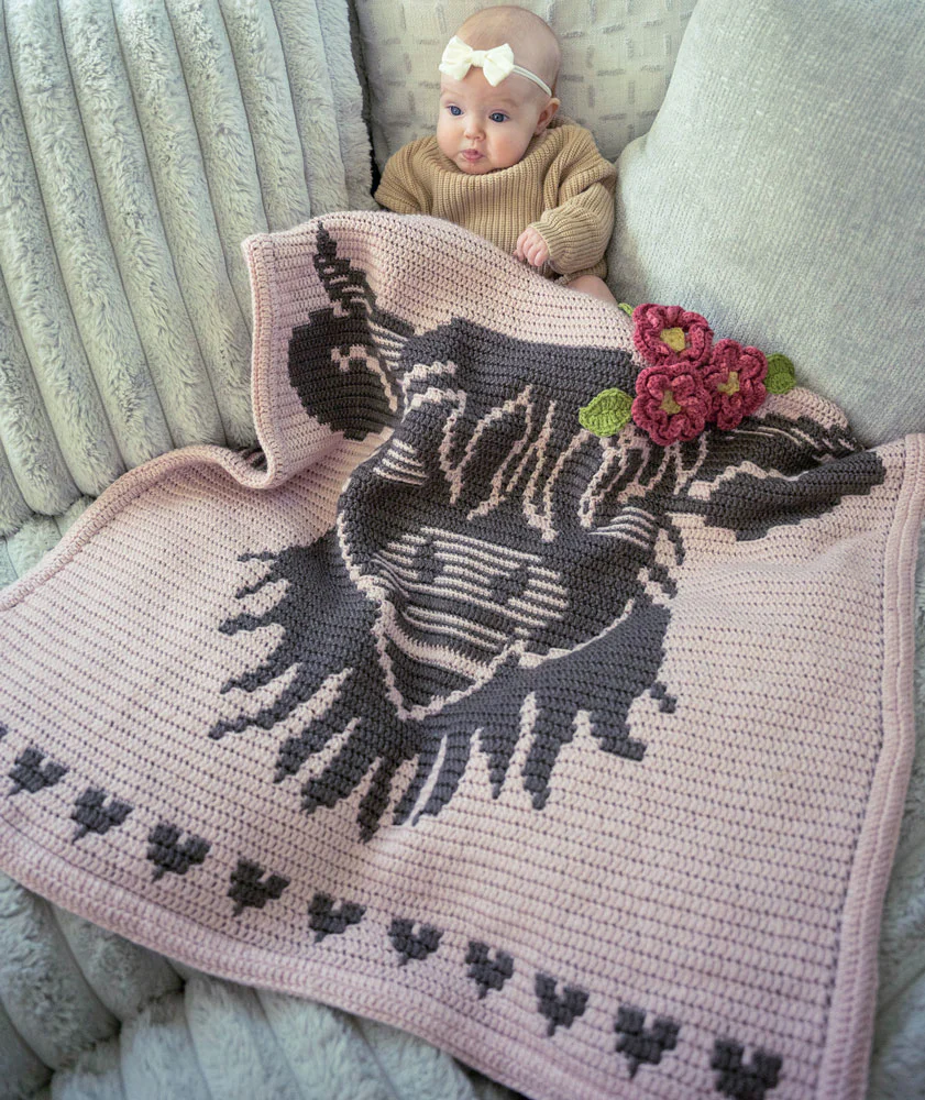 Little Highland Wonder Crochet Baby Blanket - Image 6