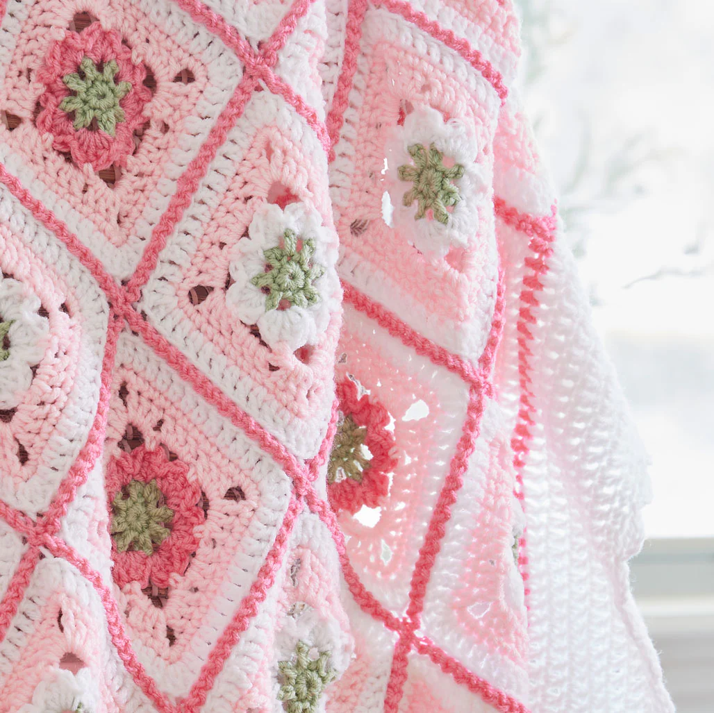 Little Miss Flower Baby Blanket - Image 3