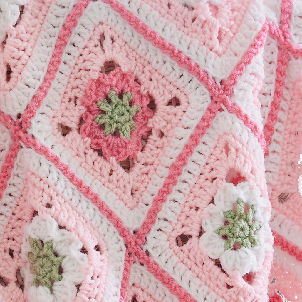 Little Miss Flower Baby Blanket - Image 4