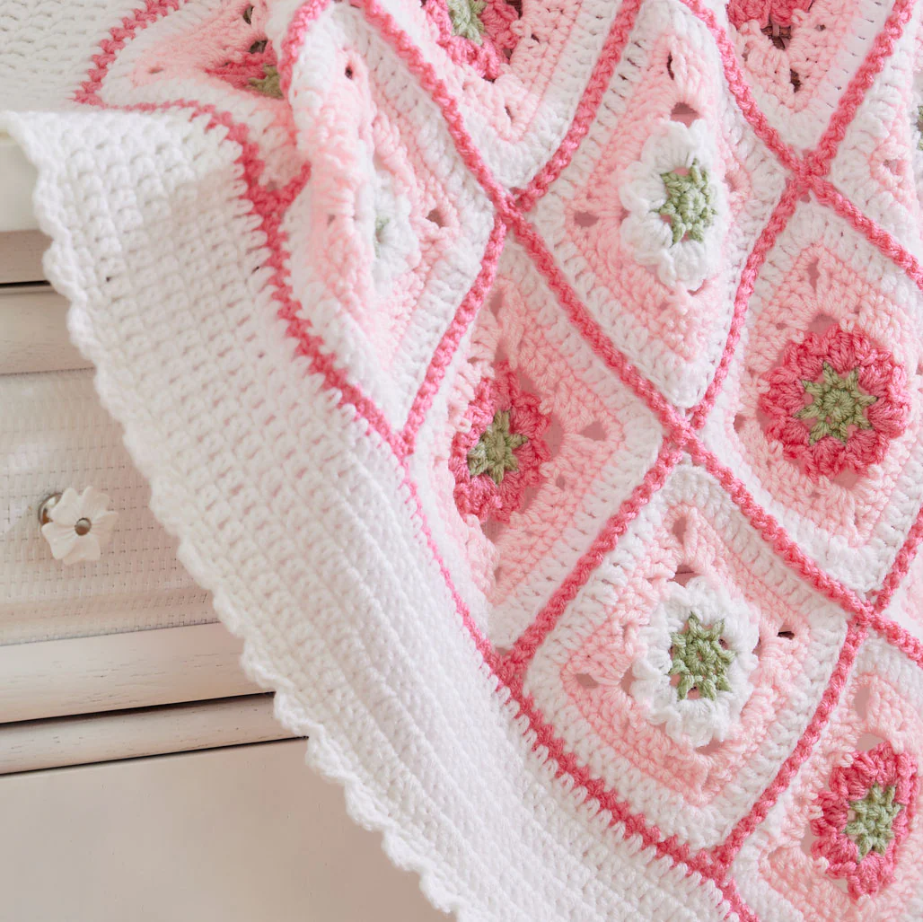 Little Miss Flower Baby Blanket - Image 5