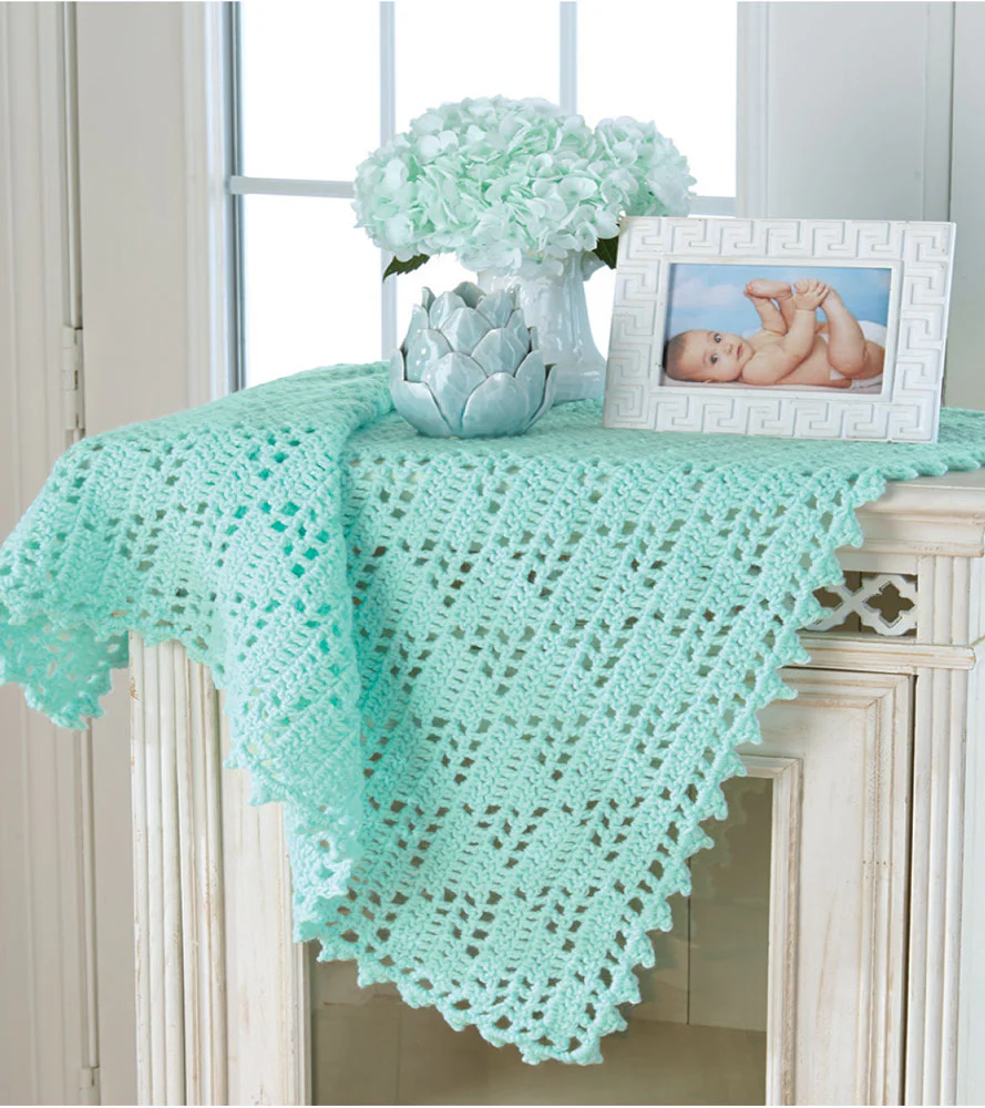 Love Triangle Baby Blanket Pattern