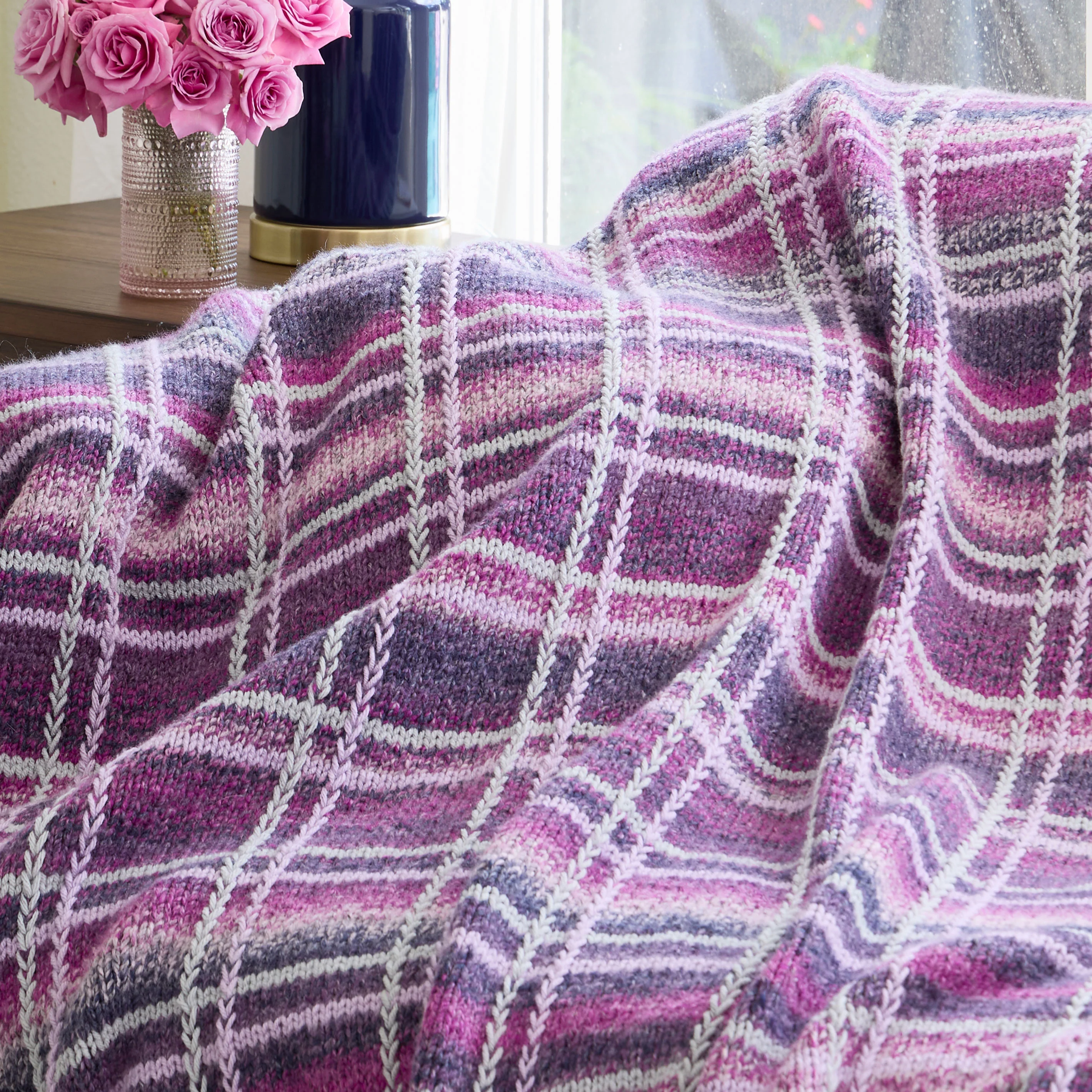 Mad for Plaid Knit Blanket - Image 3