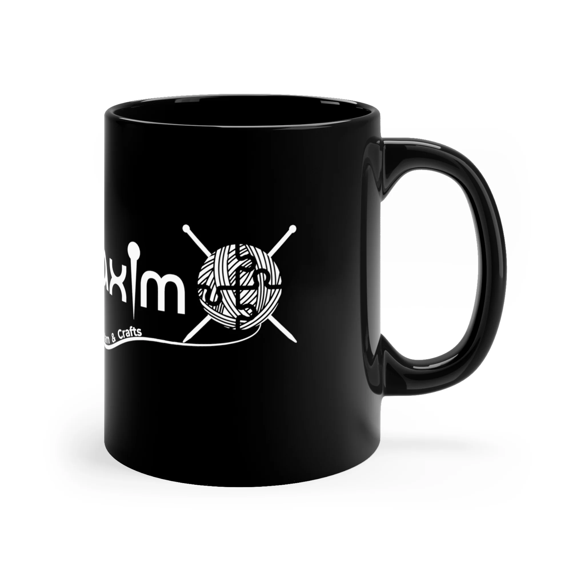 Mary Maxim Black Mug - 11oz - Image 3