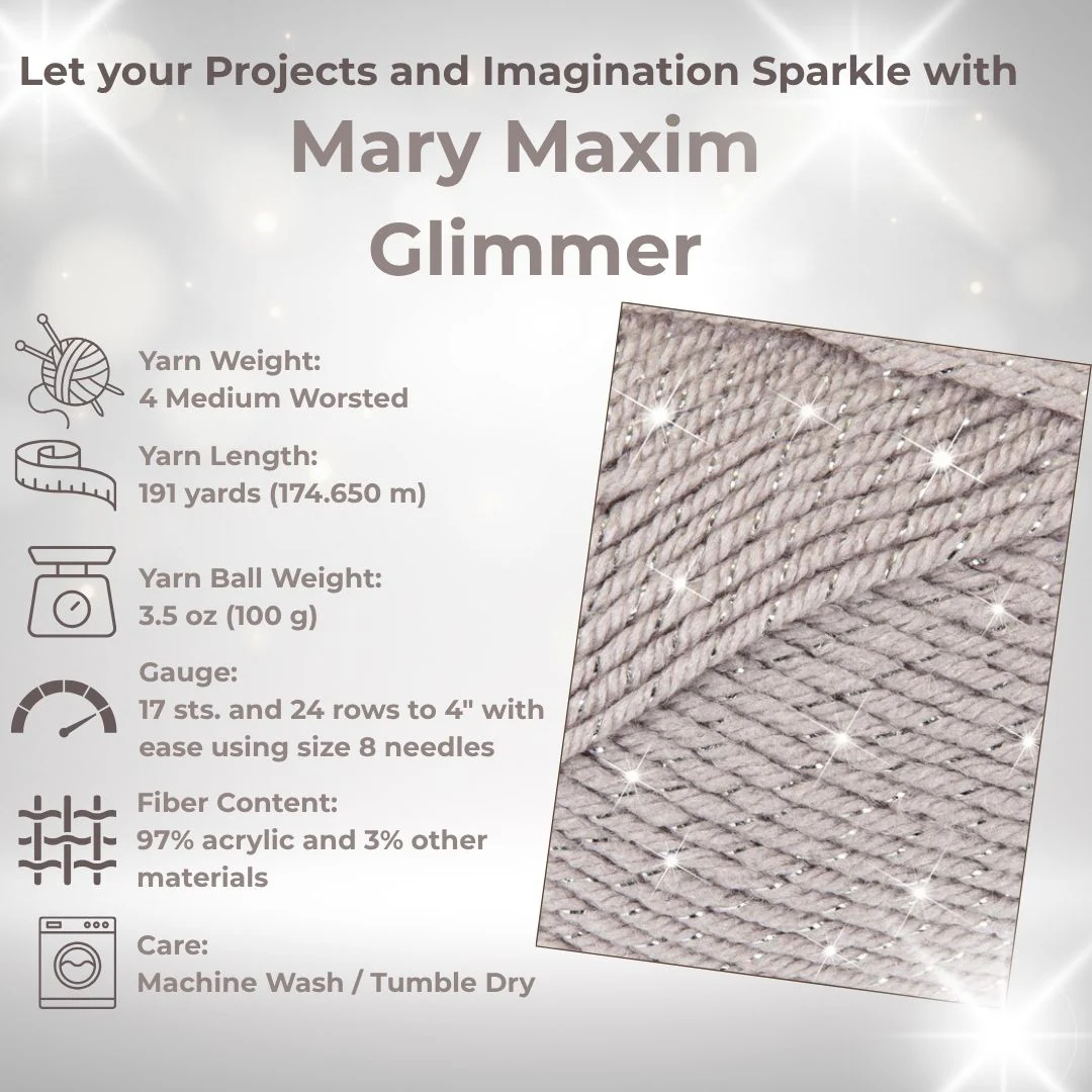 Mary Maxim Glimmer Yarn - Image 27